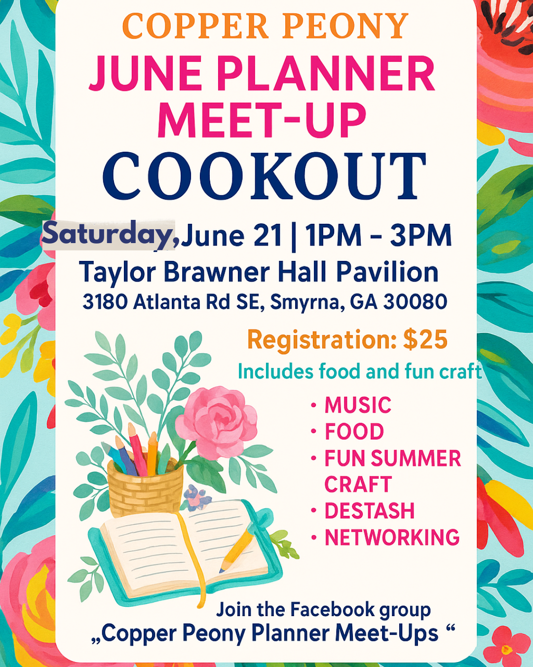 “June planner meet-up BBQ”