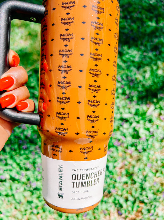 Designer inspired 30 oz or 40 oz Stanley tumbler