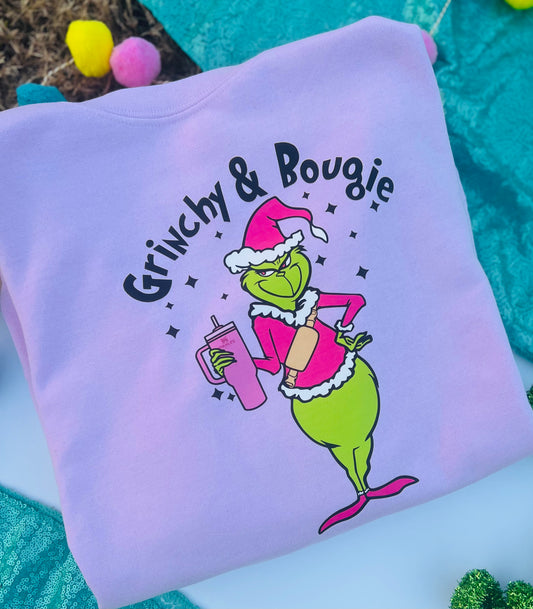 Grinchy and Bougie sweatshirt
