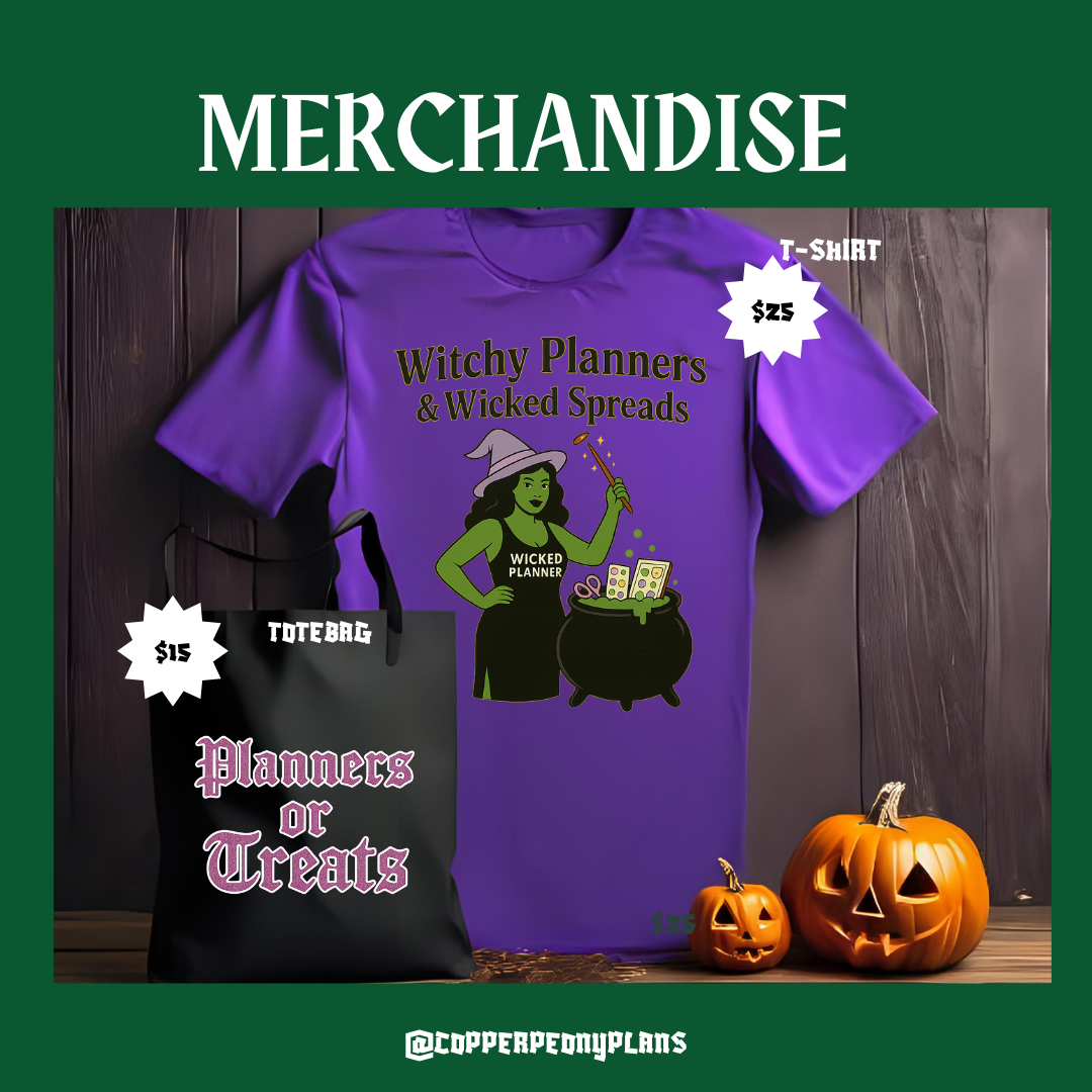 Witchy planners and Wicked Spreads:T-shirt