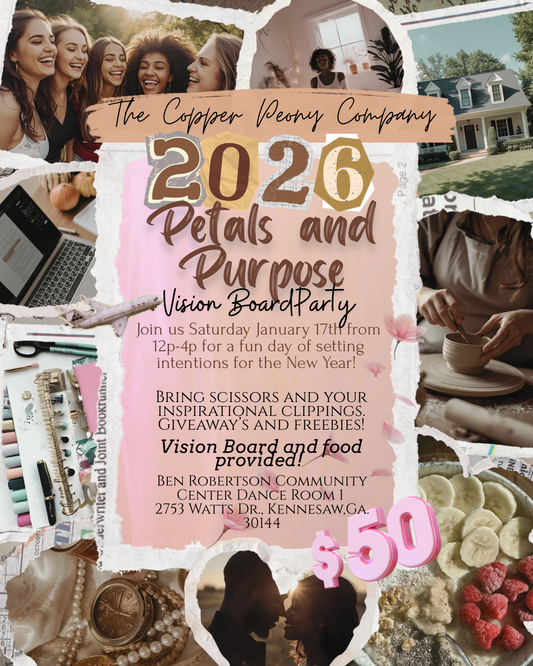Petals and Purpose 2026 Vision Board Party