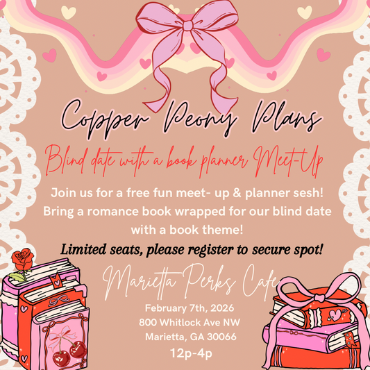 Blind date with a book planner Meet-Up